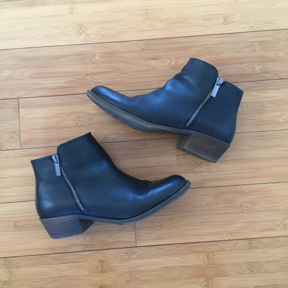 black ankle boots